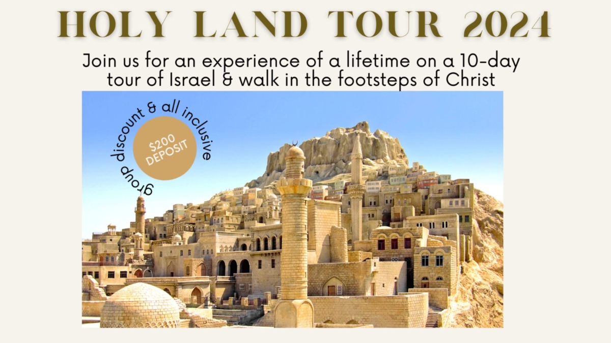 holy land tours april 2024